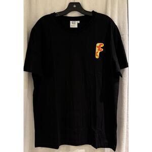 Alien Frens Men's T Shirt 100% Cotton S/S Crew Nest Large Black A+